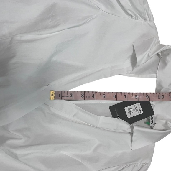 You Got A Way With Me- Deep V Cross Wrapped White , Open Ribbon Back Onepiece - Picture 10 of 12